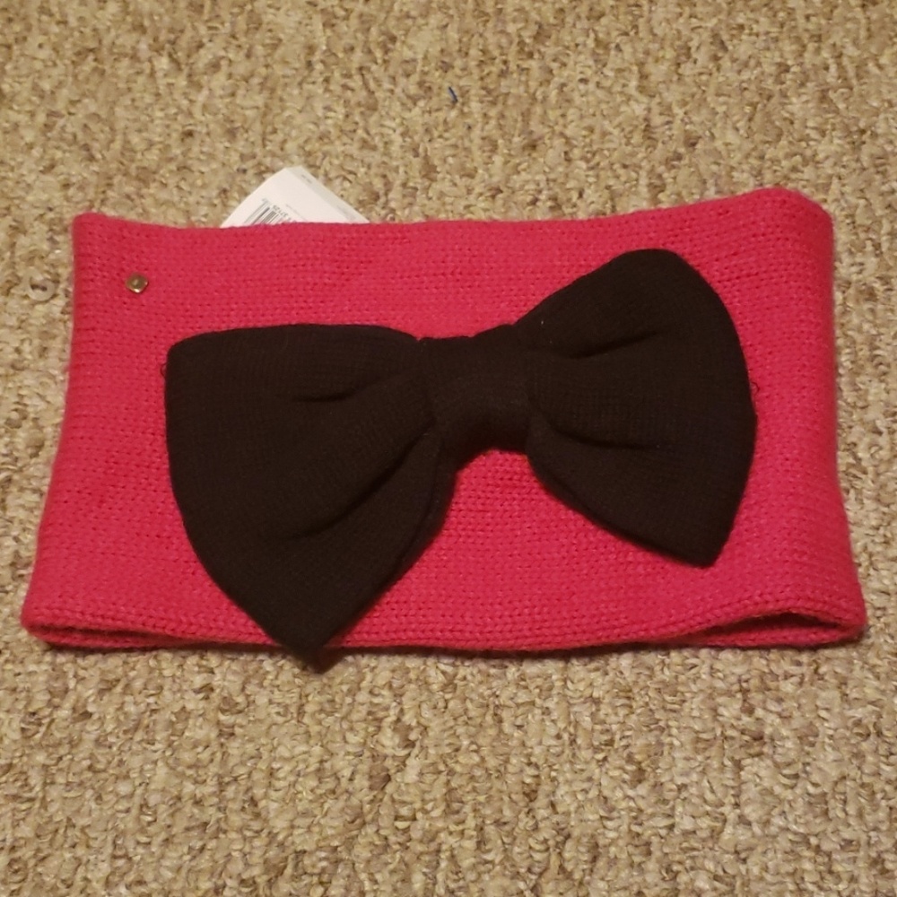 Kate spade color block bow neck warmer NWTs